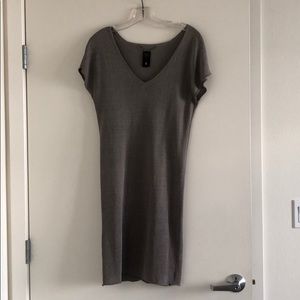 Elegant Gray Mini Dress